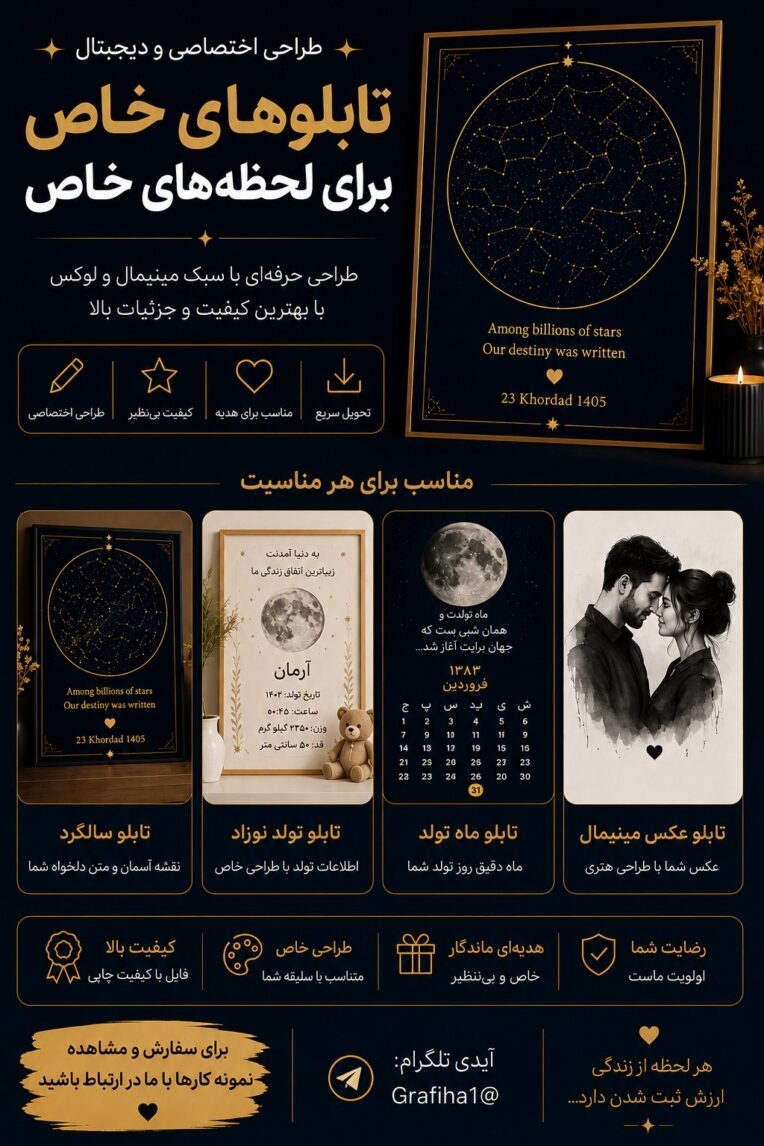 طراحی انواع تابلو عکس 🩵
